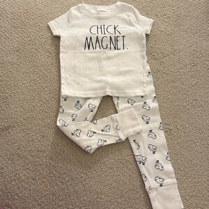Rae Dunn Easter Chick Magnet Snug Fit Unisex Pajamas 4T